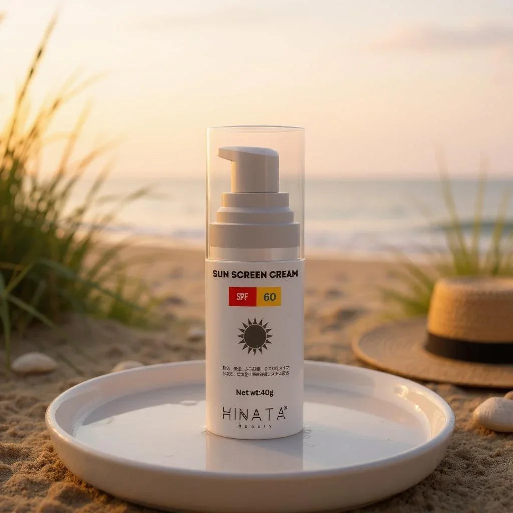 Hinata Beauty™ Daily Sunscreen SPF 60 – Lightweight, Non-Greasy UV Protection for Face
