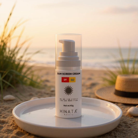 Hinata Beauty™ Daily Sunscreen SPF 60 – Lightweight, Non-Greasy UV Protection for Face